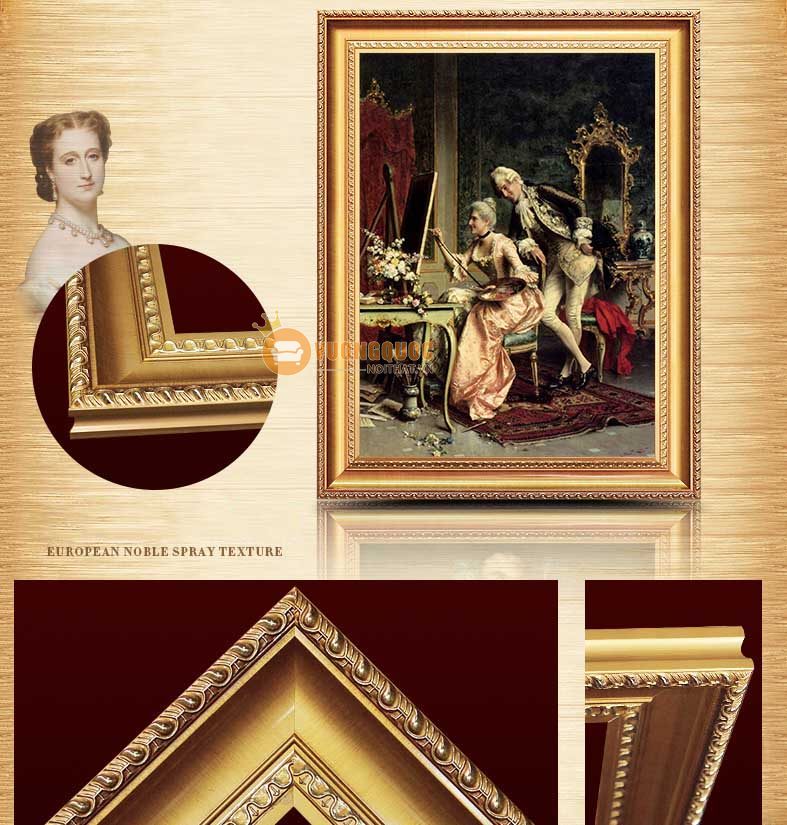 tranh trang trí phong cách cổ điển châu âu HYY125-11